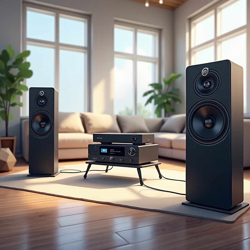 كيفية توصيل السماعات بأسلوب ثنائي للحصول على جودة صوت مثلى.