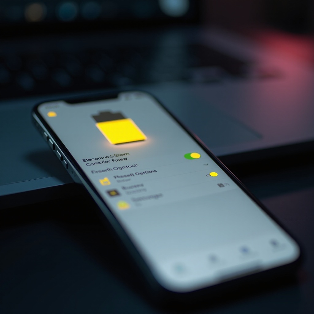 كيفية إيقاف رمز البطارية الأصفر على iPhone